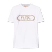 Michael Kors T-shirt med logotyp White, Dam