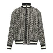 Balmain Vändbar jacka med monogram Black, Herr