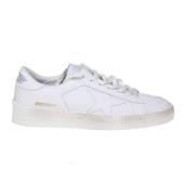 Golden Goose Vita Lädersneakers Rund Tå White, Herr