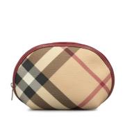 Burberry Vintage Pre-owned Tyg kuvertvskor Beige, Dam