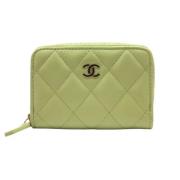 Chanel Vintage Pre-owned Laeder plnbcker Green, Dam