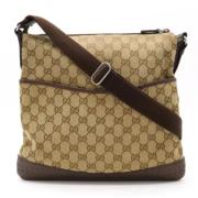 Gucci Vintage Pre-owned Canvas gucci-vskor Beige, Dam