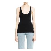 TotêMe Svart Stickad Tanktopp Black, Dam