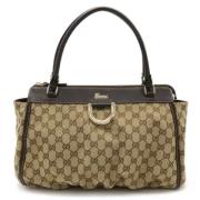 Gucci Vintage Pre-owned Canvas gucci-vskor Beige, Dam