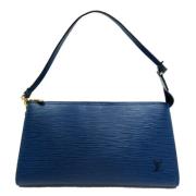 Louis Vuitton Vintage Pre-owned Tyg louis-vuitton-vskor Blue, Dam