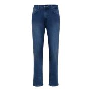 Boggi Milano Mellanblå Stretch Denim Jeans Blue, Herr