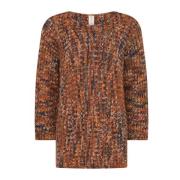 Skovhuus Oversize Batwing Pullover Blus med Fladdermusärmar Multicolor...