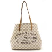 Louis Vuitton Vintage Pre-owned Tyg louis-vuitton-vskor Beige, Dam