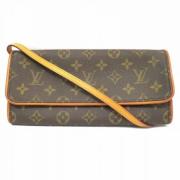 Louis Vuitton Vintage Pre-owned Canvas axelremsvskor Brown, Dam