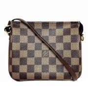 Louis Vuitton Vintage Pre-owned Tyg axelremsvskor Brown, Dam