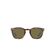 Saint Laurent Slim Square Solglasögon Tortoise Grön Brown, Unisex