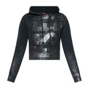 Diesel Hoodie ‘F-Slimmy-Hood-P6’ Black, Dam