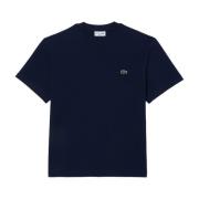 Lacoste Blå Bomull Herr T-shirt Blue, Herr