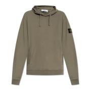 Stone Island Sweatshirt med logotyp Green, Herr