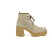 Kickers Lace-up Boots Beige, Dam