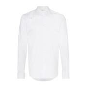 Alexander McQueen Vit Bältesdekorerad Skjorta White, Herr