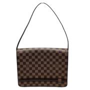 Louis Vuitton Vintage Pre-owned Tyg louis-vuitton-vskor Brown, Dam