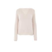 Blumarine Hjärtformad Cut-Out Sweater Beige, Dam