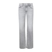 Mother Stiliga Bookie Heel Jeans Gray, Dam