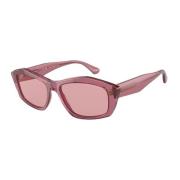 Emporio Armani Ros Acetat Solglasögon för Kvinnor Pink, Dam