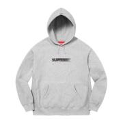 Supreme Motion Logo Hoodie Heather Grey Begränsad Upplaga Gray, Herr