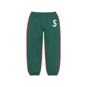 Supreme Mörkgrön S Logo Split Sweatpant Green, Herr