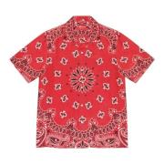 Supreme Bandana Paisley Silke Skjorta Röd Red, Herr