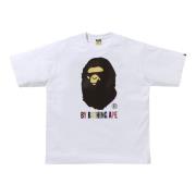 A Bathing APE Färgglad Avslappnad T-shirt White, Herr