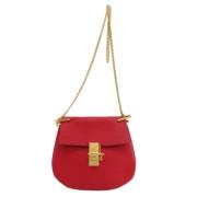 Chloé Pre-owned Pre-owned Laeder axelremsvskor Red, Dam