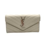 Yves Saint Laurent Vintage Pre-owned Laeder plnbcker Beige, Dam