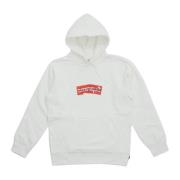 Comme des Garçons Begränsad upplaga Box Logo Hoodie White, Herr