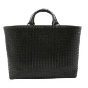 Bottega Veneta Vintage Pre-owned Laeder totevskor Black, Dam