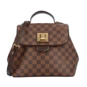 Louis Vuitton Vintage Pre-owned Tyg axelremsvskor Brown, Dam