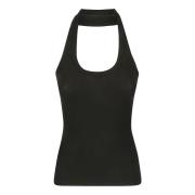 Coperni Ribbed Top Black, Dam