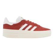 Adidas Bold Red Gazelle Limited Edition Sneakers White, Herr