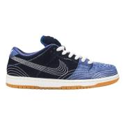 Nike Begränsad Upplaga Denim Gum Sashiko Skateboard Skor Blue, Herr