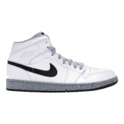 Nike Begränsad Upplaga Vit Cement Air Jordan 1 White, Herr