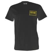 Versace Svart T-shirt med Number Piece logo Black, Herr