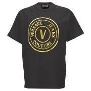 Versace Guld Logo T-shirt och Polo Black, Herr