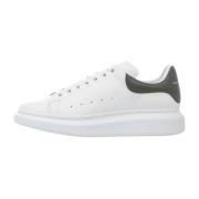 Alexander McQueen Vita Lädersneakers för Män White, Herr