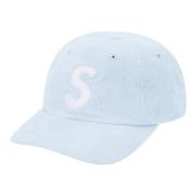 Supreme Begränsad upplaga Corduroy S Logo Cap Blue, Unisex