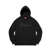 Supreme Begränsad upplaga Arabiskt logotyp huvtröja Svart Black, Herr