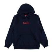 Supreme Begränsad Upplaga Swarovski Blå Hoodie Blue, Herr