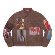 Supreme Begränsad upplaga Denim Trucker Jacket Brun Brown, Herr