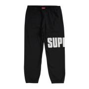 Supreme Svart Rib Sweatpant Limited Edition Black, Herr