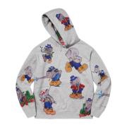 Supreme Elephant Hooded Sweatshirt Heather Grey Gray, Herr