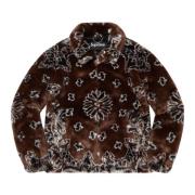 Supreme Bandana Faux Fur Bomberjacka Brun Brown, Herr