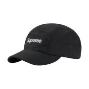 Supreme Begränsad upplaga Camo Ripstop Camp Cap Black, Unisex