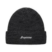 Supreme Begränsad Upplaga Twisted Beanie Kol Black, Unisex