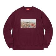 Supreme Begränsad upplaga Aerial Crewneck Burgundy Red, Herr